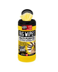 BWP6002-0048-2 image(0) - Case of 8 Big Wipes Multi-Purp Antibacterial Hand Sanitizing Wipes 80 Count (8"x11.5" wipe)