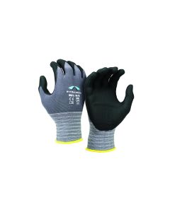 Pyramex Safety- Glove Nitrile 18G A3 Dots Thumb Saddle Large  , Sold 12/PKG