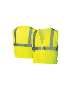 PYRRVZ2110X5 image(0) - Pyramex Safety - Safety Vest - Hi-Vis Lime - Size 3X Large