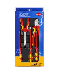 KNP002013 image(0) - 5-Piece Insulated Set (2 Pliers, 3 Wera Screwdrive
