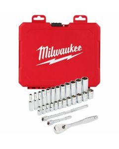 MLW48-22-9504 image(0) - 1/4 in. Drive 28 pc. Ratchet & Socket Set - Metric