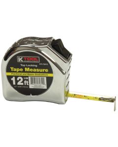 KTI72612 image(0) - K Tool International 1/2" WIDE 12' SAE/MET TAPE MEASURE