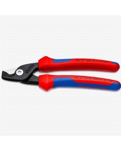 KNP9512160 image(0) - 6 1/4" Cable Shears with StepCut Cutting Edges  w/Multi-Component Handle